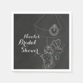 Alice im Wunderland Tee Party Chalkboard Party Serviette (Vorderseite)