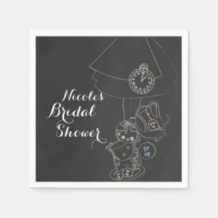 Alice im Wunderland Tee Party Chalkboard Party Serviette