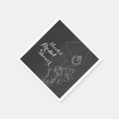 Alice im Wunderland Tee Party Chalkboard Party Serviette (Ecke)