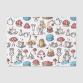 Alice im Wunderland Tee Party Decoupage Seidenpapier (Vorderseite)