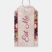 Alice im Wunderland Tee Party essen Me Gastgeschen Geschenkanhänger (Rückseite)