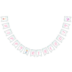 Alice im Wunderland-Tee-Party-Geburtstags-Fahne Wimpelkette