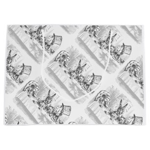 Alice im Wunderland Tee Party Geschenktasche Große Geschenktüte