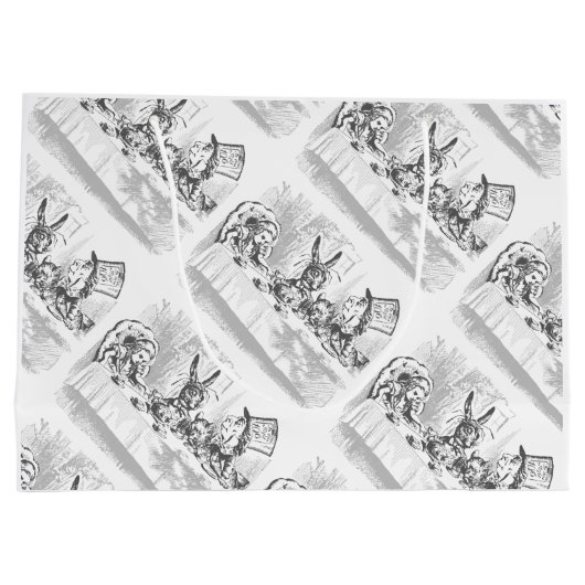 Alice im Wunderland Tee Party Geschenktasche Große Geschenktüte (Rückseite)