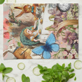 Alice im Wunderland Tee Party Geschirrtuch (Gefaltet)