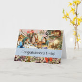 Alice im Wunderland Tee Party Karte (Gelbe Blume)