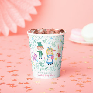 Alice im Wunderland Tee-Party Kinderdusche  Pappbecher
