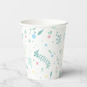 Alice im Wunderland Tee-Party Kinderdusche Pappbecher (Rückseite)