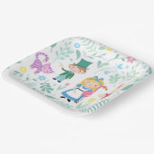 Alice im Wunderland Tee-Party Kinderdusche Pappteller (Gewinkelt)