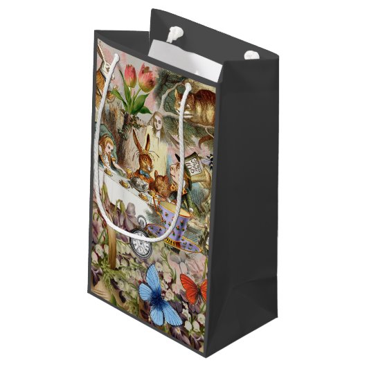 Alice im Wunderland Tee Party Kleine Geschenktüte (Rückseite Schrägansicht)