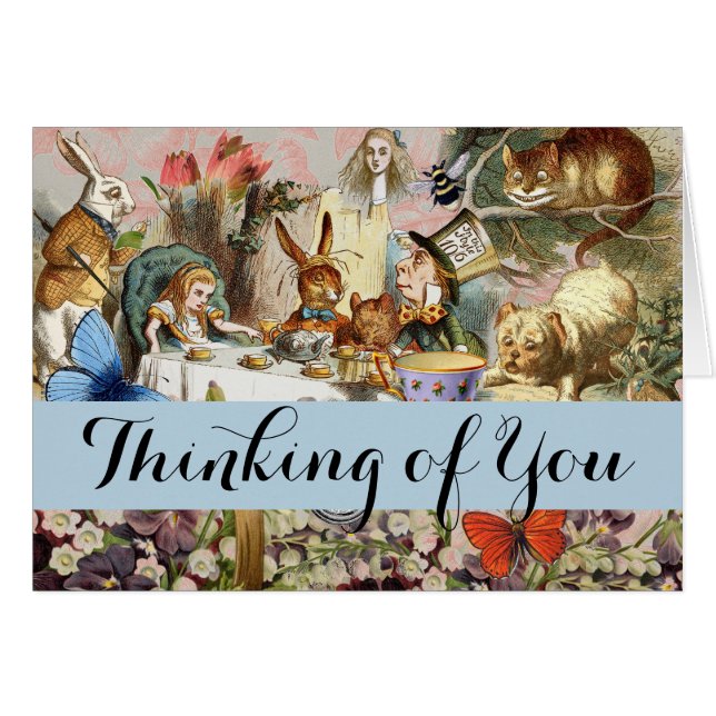 Alice im Wunderland Tee Party Kunst (Vorderseite (Horizontal))