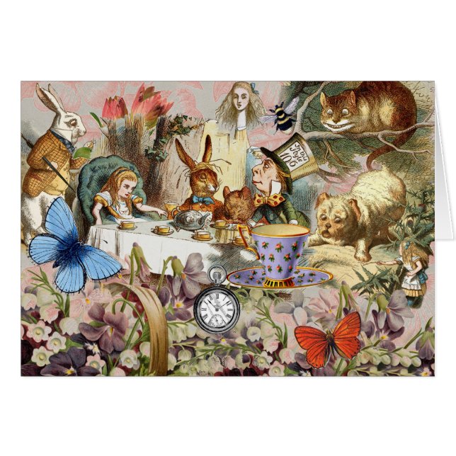 Alice im Wunderland Tee Party Kunst (Vorderseite (Horizontal))