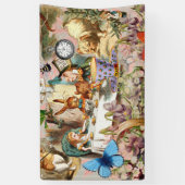 Alice im Wunderland Tee Party Kunst Banner (Vertikal)