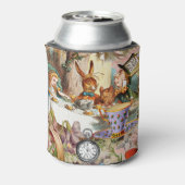 Alice im Wunderland Tee Party Kunst Dosenkühler (Kanne Rückseite)