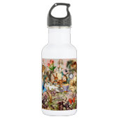 Alice im Wunderland Tee Party Kunst Edelstahlflasche (Vorderseite)