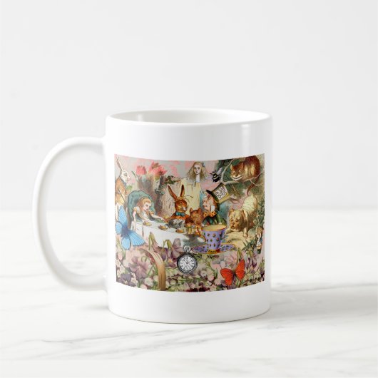 Alice im Wunderland Tee Party Kunst Kaffeetasse (Links)