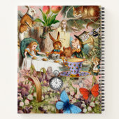 Alice im Wunderland Tee Party Kunst Notizblock (Rückseite)