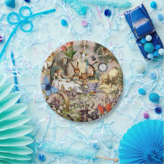 Alice im Wunderland Tee Party Kunst Pappteller (Party)