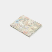 Alice im Wunderland Tee Party Kunst Post-it Klebezettel (angewinkelt)