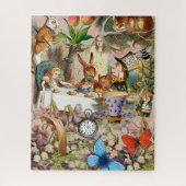 Alice im Wunderland Tee Party Kunst Puzzle (Vertikal)