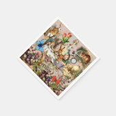 Alice im Wunderland Tee Party Kunst Serviette (Ecke)