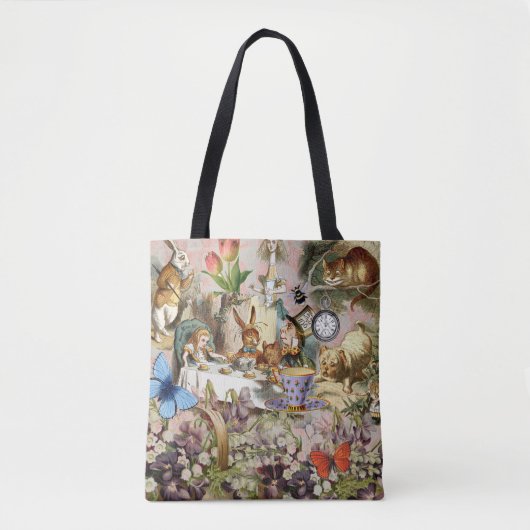 Alice im Wunderland Tee Party Kunst Tasche (Vorderseite)