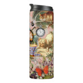 Alice im Wunderland Tee Party Kunst Thermosbecher (Nach rechts gedreht)