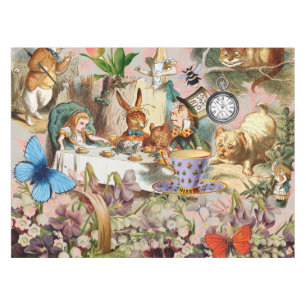 Alice im Wunderland Tee Party Kunst Tischdecke