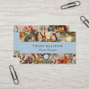 Alice im Wunderland Tee Party Kunst Visitenkarte