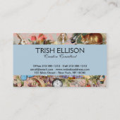 Alice im Wunderland Tee Party Kunst Visitenkarte (Rückseite)