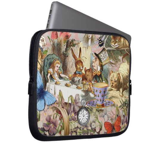 Alice im Wunderland Tee Party Laptopschutzhülle (Vorne Rechts)