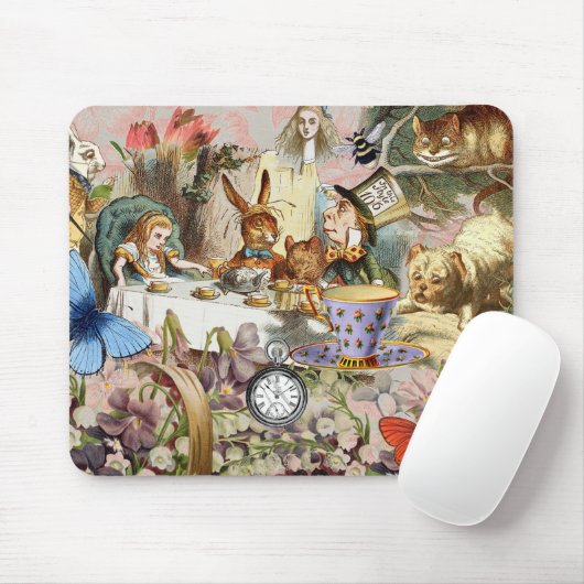 Alice im Wunderland Tee Party Mousepad (Mit Mouse)