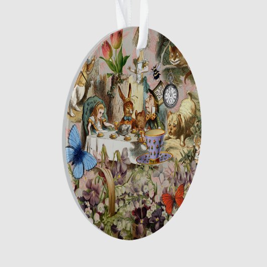 Alice im Wunderland Tee Party Ornament (Vorderseite)
