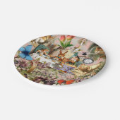 Alice im Wunderland Tee Party Pappteller (Schrägansicht)