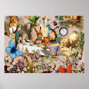 Alice im Wunderland Tee Party Poster
