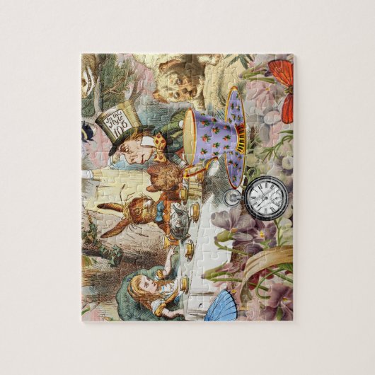 Alice im Wunderland Tee Party Puzzle (Vertikal)