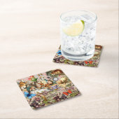 Alice im Wunderland Tee Party Rechteckiger Pappuntersetzer (Vor Ort)