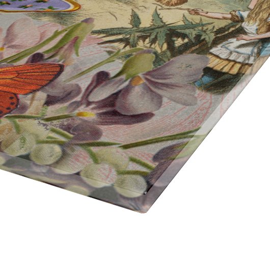 Alice im Wunderland Tee Party Schneidebrett (Ecke)