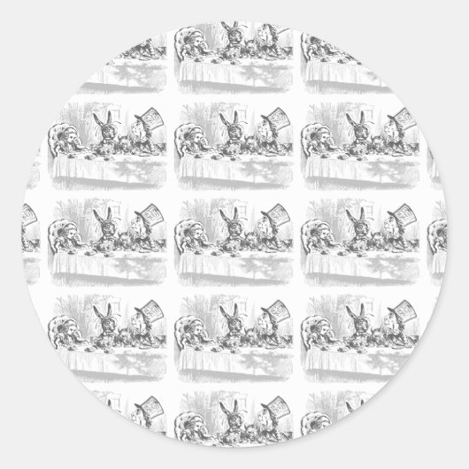 Alice im Wunderland Tee Party Stickers (Vorderseite)