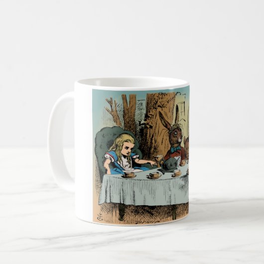 Alice im Wunderland Tee Party Tasse (Vorderseite Links)
