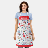 Alice im Wunderland Tee Party Thema Personalisiert Schürze (Getragen)