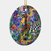 Alice im Wunderland Tee Party von Juleez Violin Keramik Ornament (Rechts)