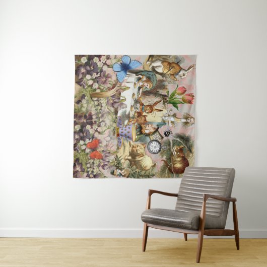 Alice im Wunderland Tee Party Wandteppich (Beispiel (Horizontal))