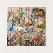 Alice im Wunderland Tee Party Wandteppich (Vorderseite)