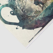 Alice im Wunderland Tee Pot Decoupage Seidenpapier (Ausschnitt)