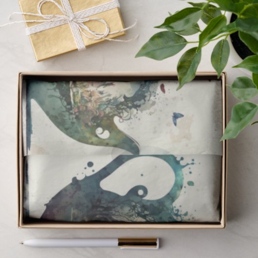 Alice im Wunderland Tee Pot Decoupage Seidenpapier (Geschenk)