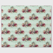 Alice im Wunderland Tee Time Wrapping Paper Geschenkpapier (Flach)