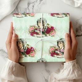 Alice im Wunderland Tee Time Wrapping Paper Geschenkpapier