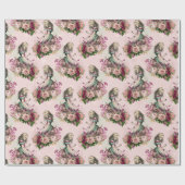 Alice im Wunderland Tee Time Wrapping Paper Geschenkpapier (Flach)