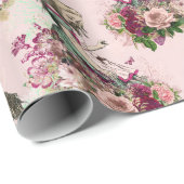 Alice im Wunderland Tee Time Wrapping Paper Geschenkpapier (Rolleneckpunkt)